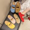Fashion Shoes Slippers Casual Slipers Women Cover Toe Slides Increased Internal Luxury 2025 Retro Slippers Casual Shoes Increased Intern