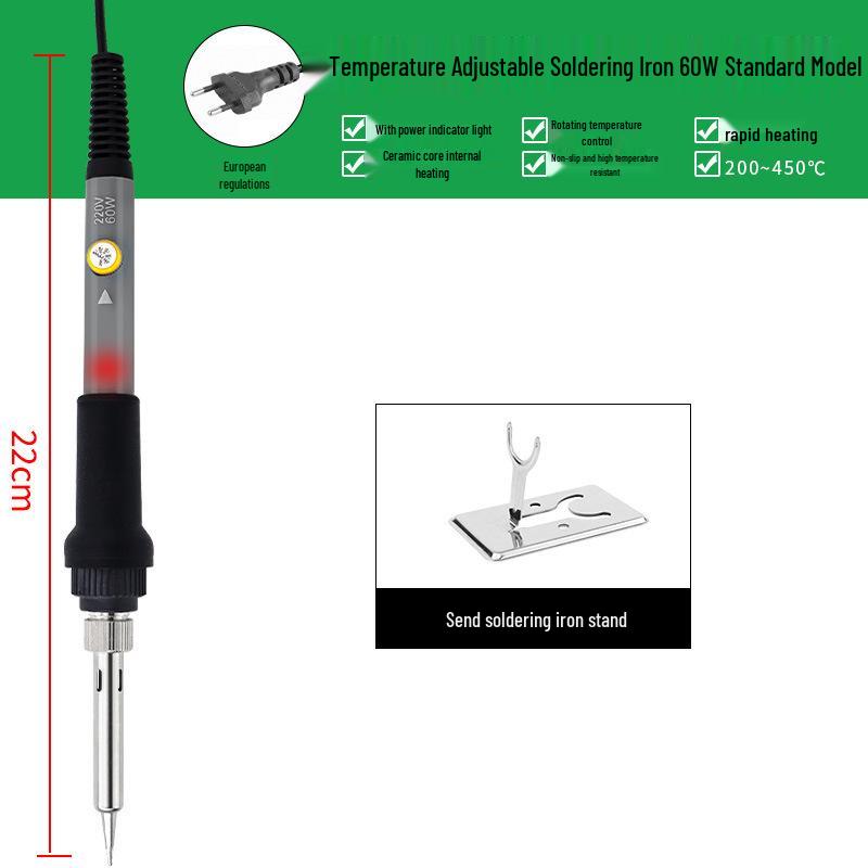 Adjustable 60W Electric Soldering Iron Kit with Constant Temperature, 110V/220V, EU/UK/US Standard Welding Tools