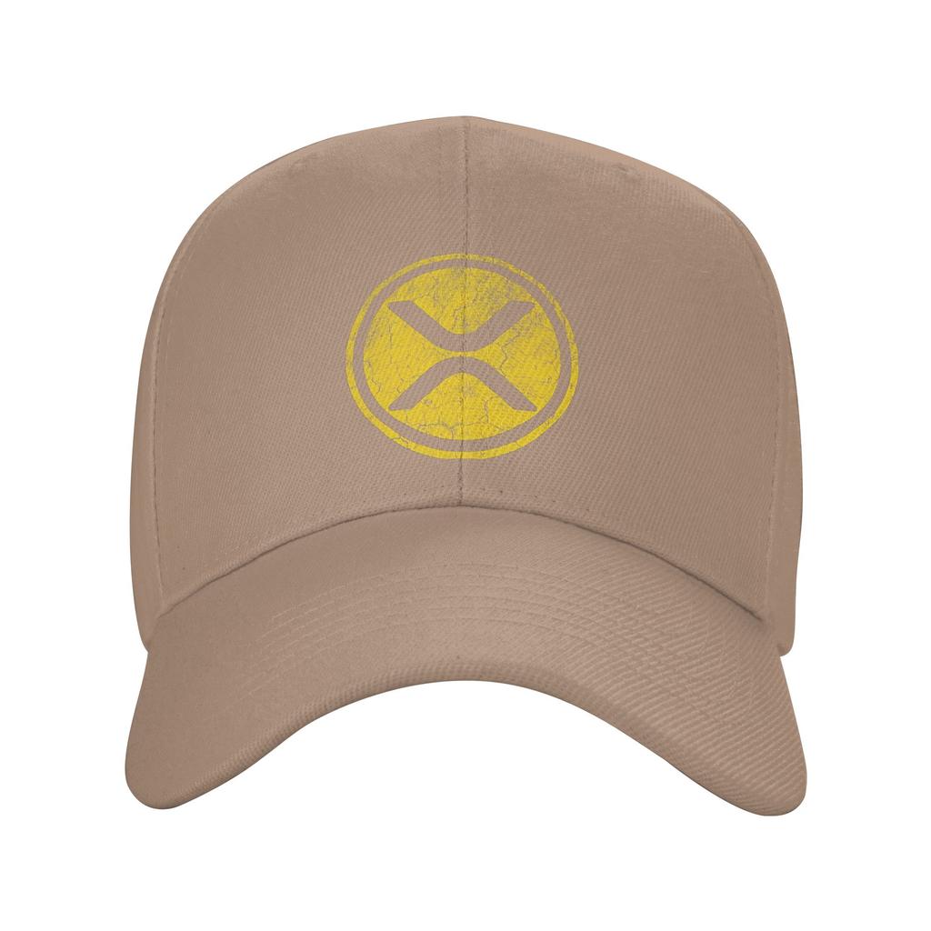 XRP Ripple Krypto Vintage Gold Lässig Baseballkappe Sommer Trucker-Kappe Sonnenschutz Kpop Rock Snapback-Kappe Unisex Baseballkappen