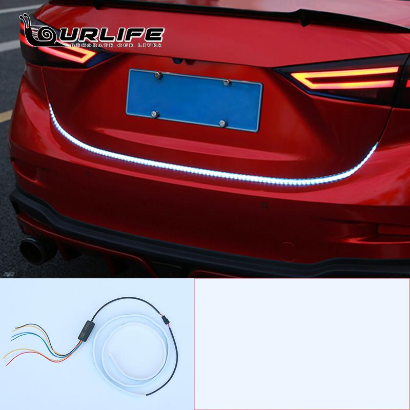 LED Car Daytime Running Light Waterproof Strip Auto Headlights White Turn Signal Brake Lights 12V For Kia Optima