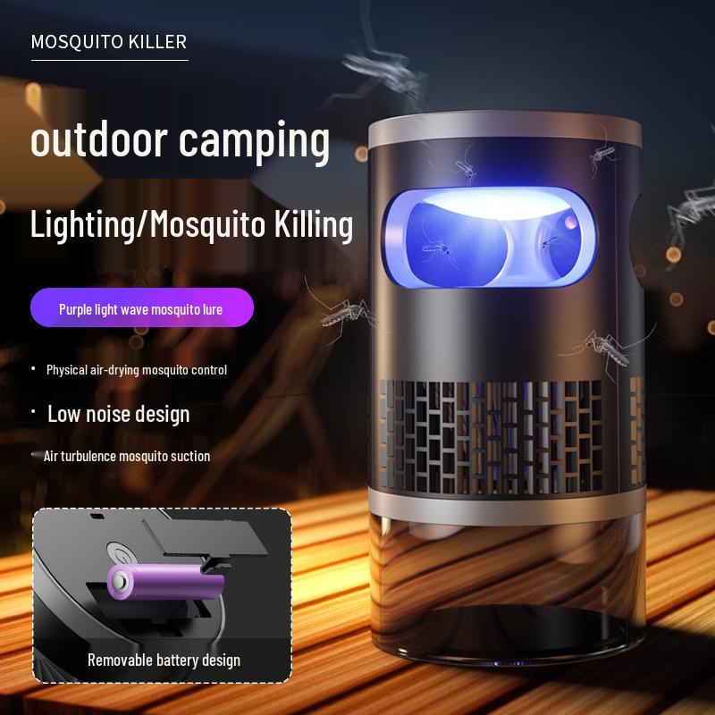 New Silent USB Mosquito Killer Lamp: Outdoor Physical Suction Catcher & Repellent Night Light