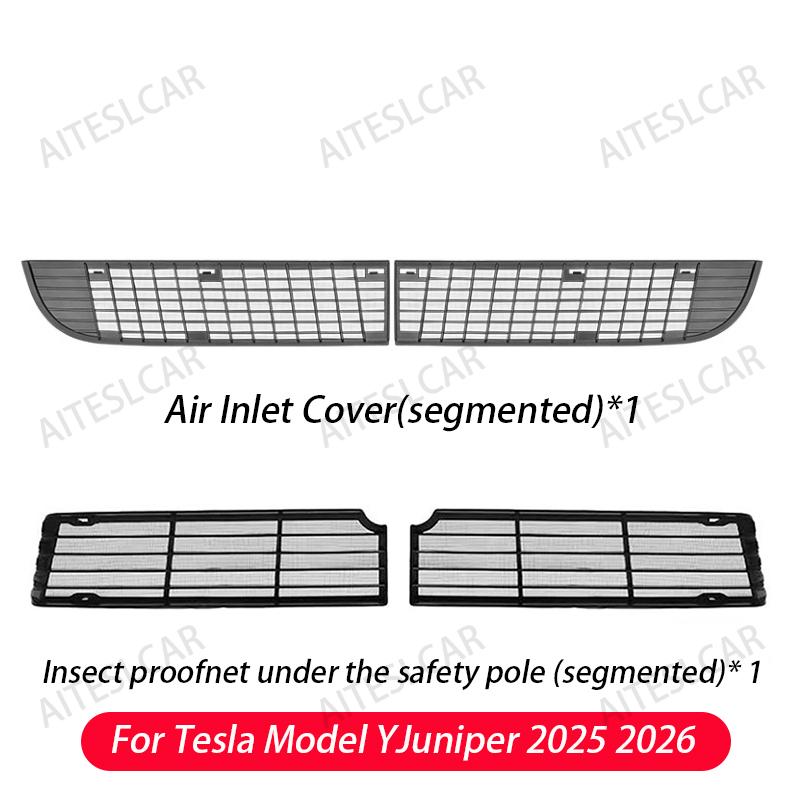 Grille Mesh Inserts For Tesla Model YL/Y Juniper 2025 2026 Front Air Inlet Vent Grille Cover Replacement Anti-insect Accessories