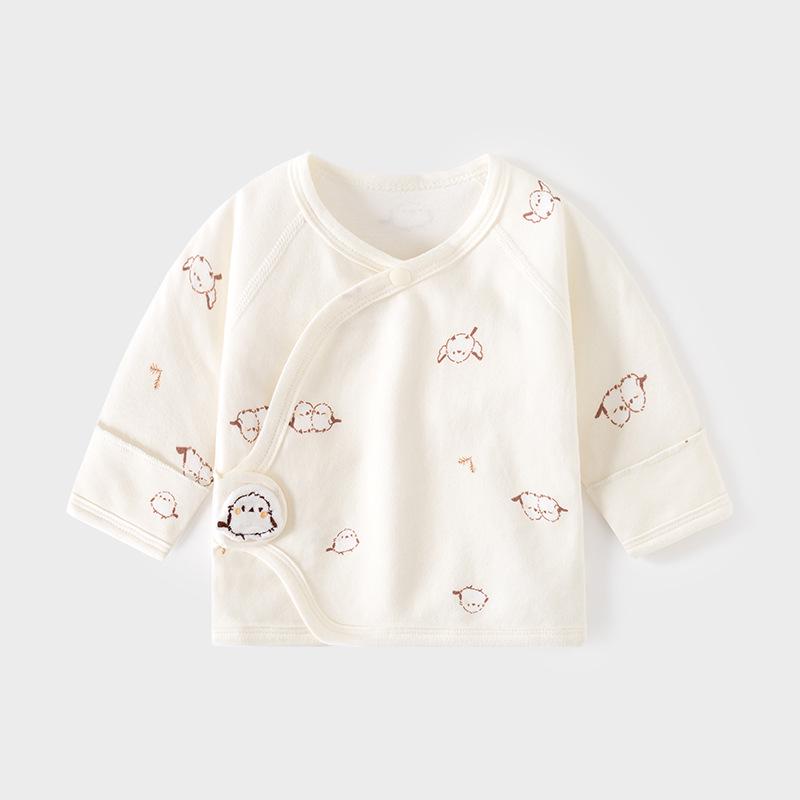 Neugeborenen Knochenlose Baumwolle Klettverschluss Pyjamas - Frühling/Herbst Halbrücken-Outfit