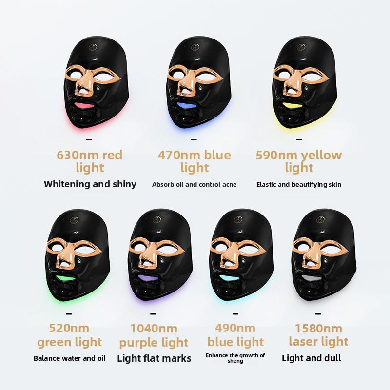 Charging Manual Touch Led Beauty Mask Colorful Photon Skin Rejuvenation Beauty Instrument Facial Mask Instrument