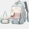 School Bags Polyester Waterproof Backpack and Shoul Bag Set (34*24*47cm)