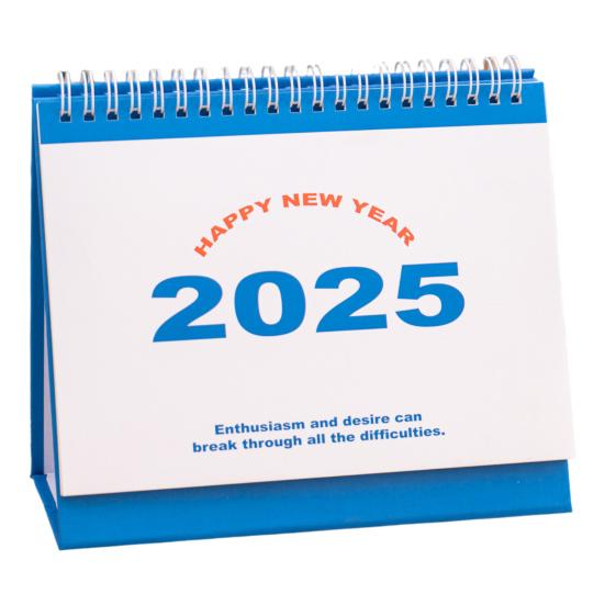 2025 Small Desk Calendar Standing Flip Desktop Calendar Monthly Planner Time Management Organizer for Home Office School