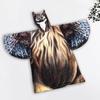 Ultra Plush Blanket Hoodie Owl Shape Wing Sleeve Flannel Microfiber Loose Machine