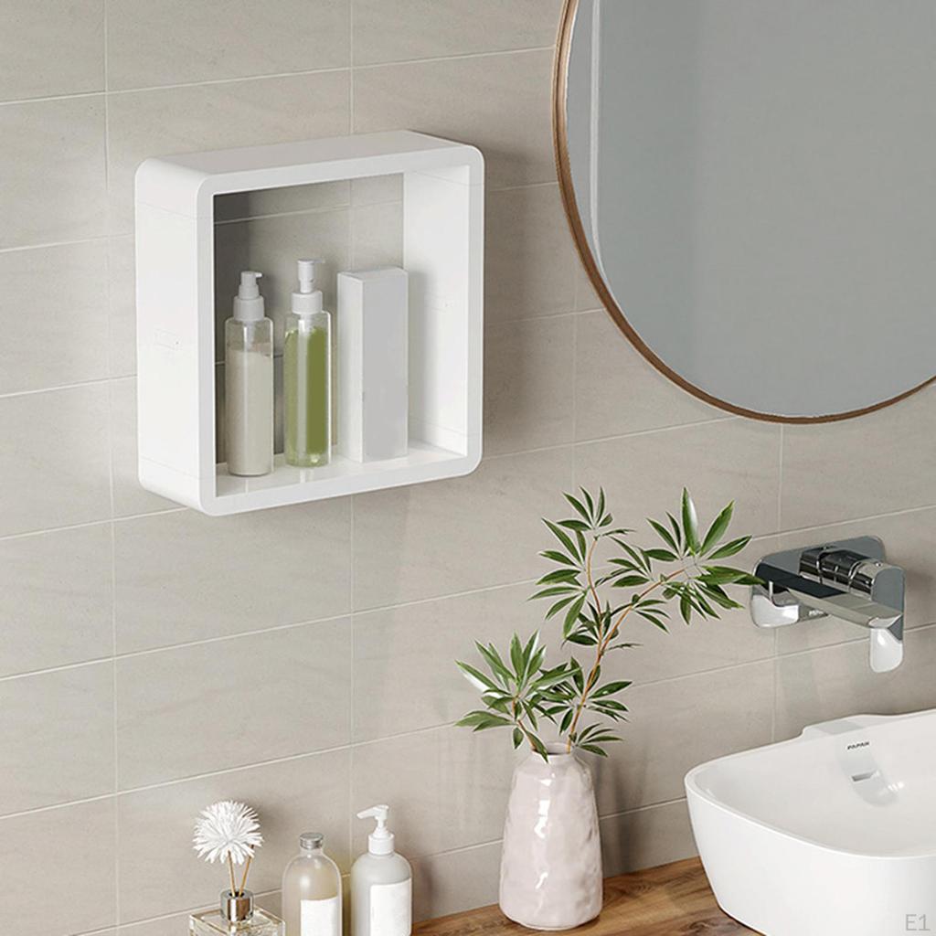 Buy Kitchen Bathroom Floating Shelf Shampoo Cosmetic Waterproof Bedroom ...