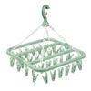 32 Clips Folding Clothes Dryer Hanger Windproof Socks Underwear Drying Rack Household Children Adults Storage Laundry Rack