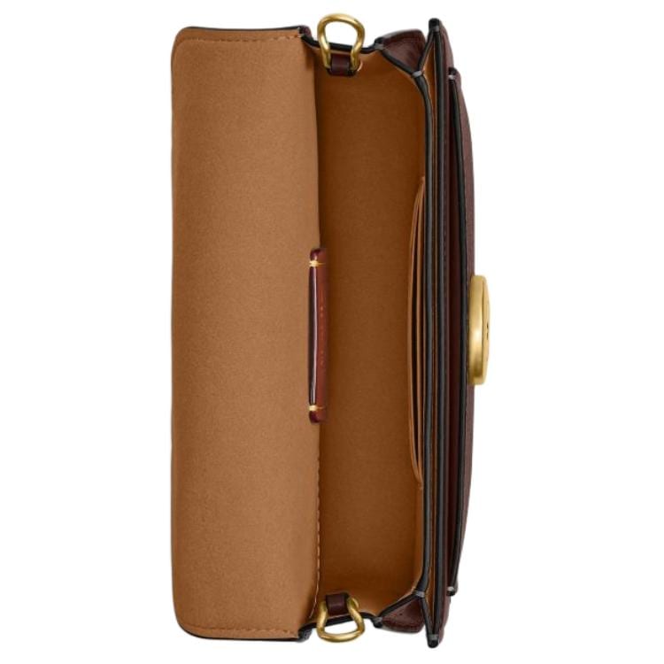COACH Tabby Artificial Leather With Cow Leather Crossbody Bags Small Women's Maple Brown CCD26-B4MPL