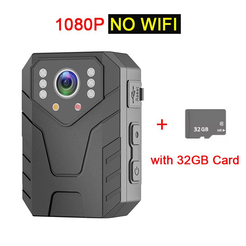 4K HD Handheld Site Enforcement Recorder Body Worn Camera Loop Recording Night Vision Waterproof with Clip for Law Enforcement