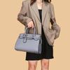 Bag women's early spring new simple solid color shoulder bag fashion temperament lychee pattern handbag