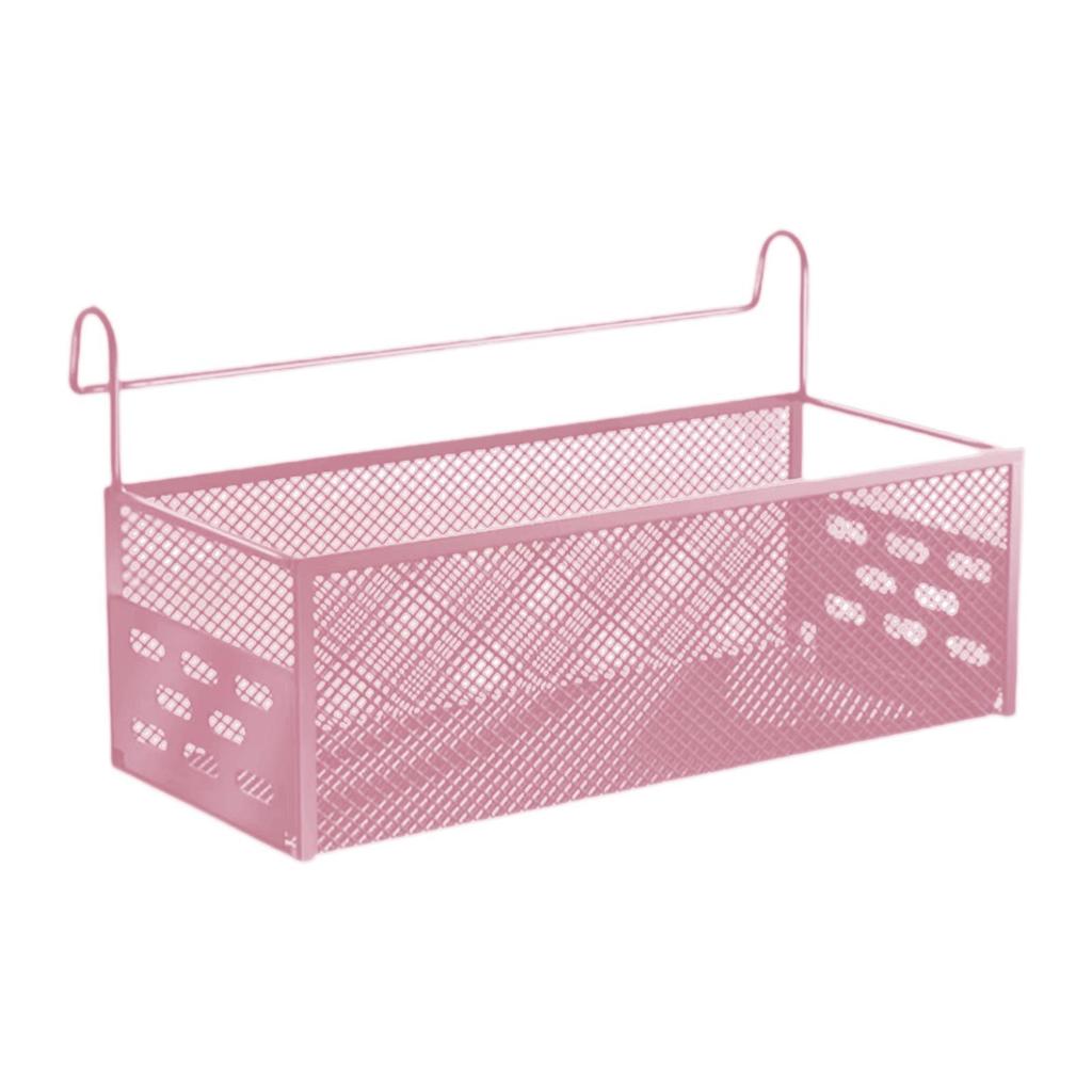 Bedside Hanging Storage Basket Practical Metal Space Saving Container Bedside Shelf for Bed Rails Dorm Hotel Apartment Office