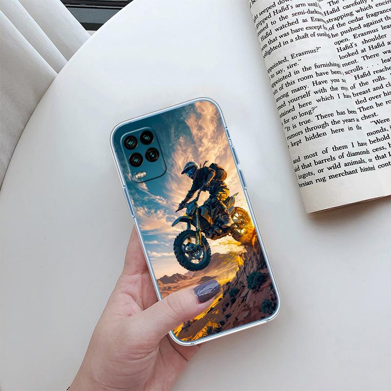 

Motorcycle Racing Transparent Phone Case for Motorola Moto G40 G04 G05 One Ace Action Fusion + Plus Hyper Macro Vision Zoom Motorola One (P30 Play)