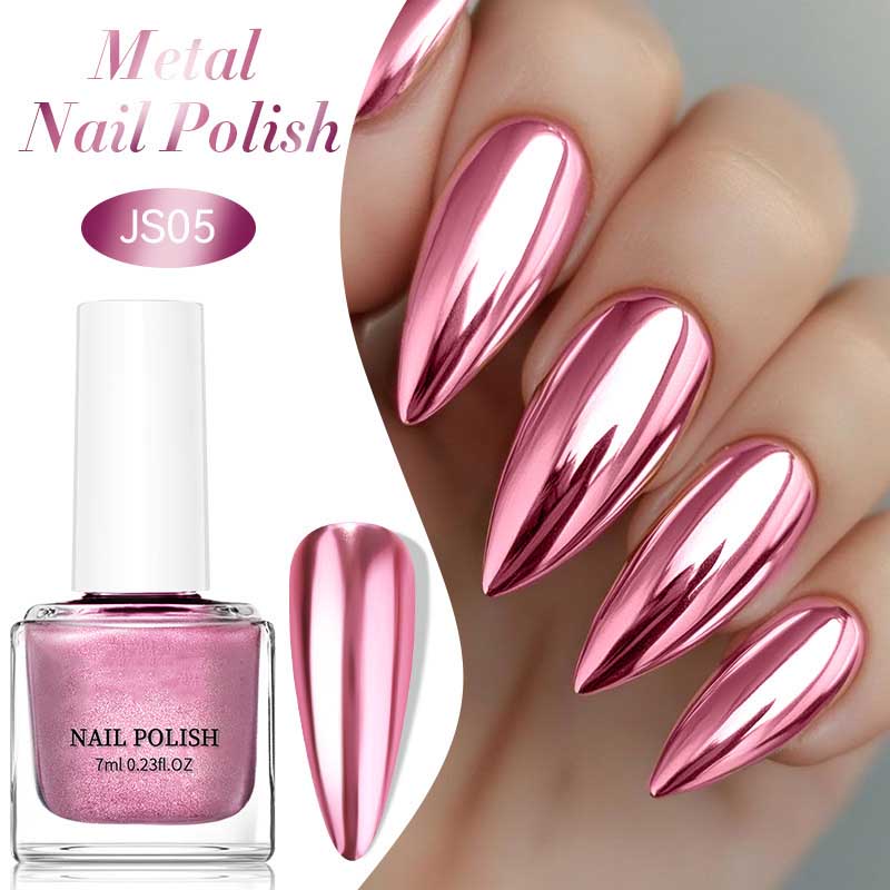 7ML Kovový Gel na Nehty Stříbrný Zlatý Zrcadlový Lak na Nehty Soak Off Gel Lak na Nehty