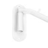 Sumnacon Foldable Clothes Wall Wall Stainless Angle for Outdoor White of Wall-Mounted Rack, Hanger, Hook, 5-Hook, Steel, 180-Degree Adjustment,