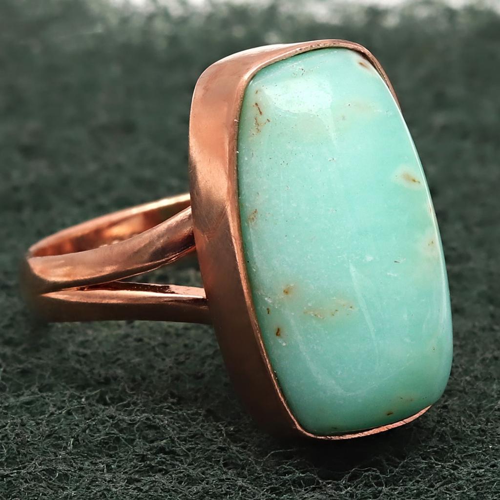 Chrysoprase Gemstone Handmade Silver Jewelry  "8"