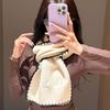 Atmosphere Premium Maillard Winter Warm Scarf Fair Island Knitted Fashion Korean Version Couple Shawl Scarf