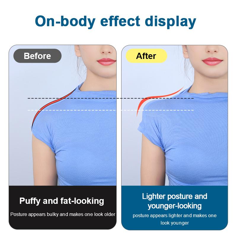 LERVANLA Silicone Shoulder Pads Invisible Anti-Slip Adjustable for Suits/Dresses Self-Adhesive Unisex Comfortable Posture