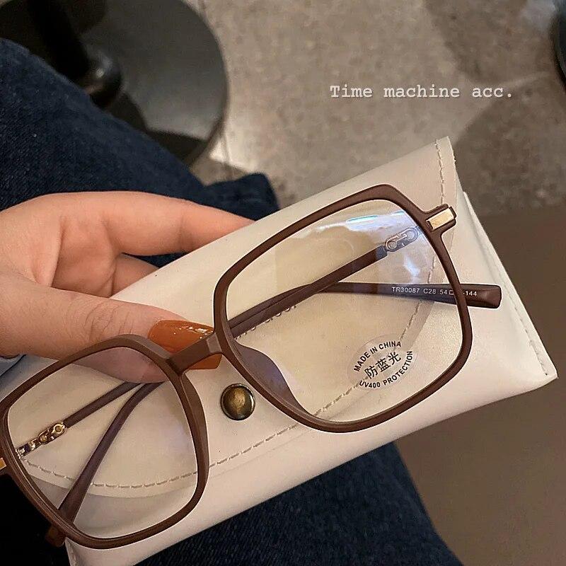 Модные квадратные простые очки унисекс для мужчин и женщин — фото 5