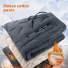 Pantaloni in Pile da Uomo Invernali Ispessiti Caldi Taglie Forti Larghi Sportivi Jogger con Polsini Cotone Piuma Pantaloni della Tuta Streetwear