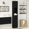 Bathroom Cabinet Black Oak Effect 32 x 25.5 x 190 cm Engineered Wood