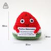 Hand-Woven Crochet Doll Positive Energy Potato Funny Vegetables Fruits Toy Emotion Expression Gift Pocket Hug Knitting Ornaments