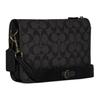 COACH Heritage Canvas With Leather Crossbody Bags Medium Men's Black & Gray C8141-QBMI5