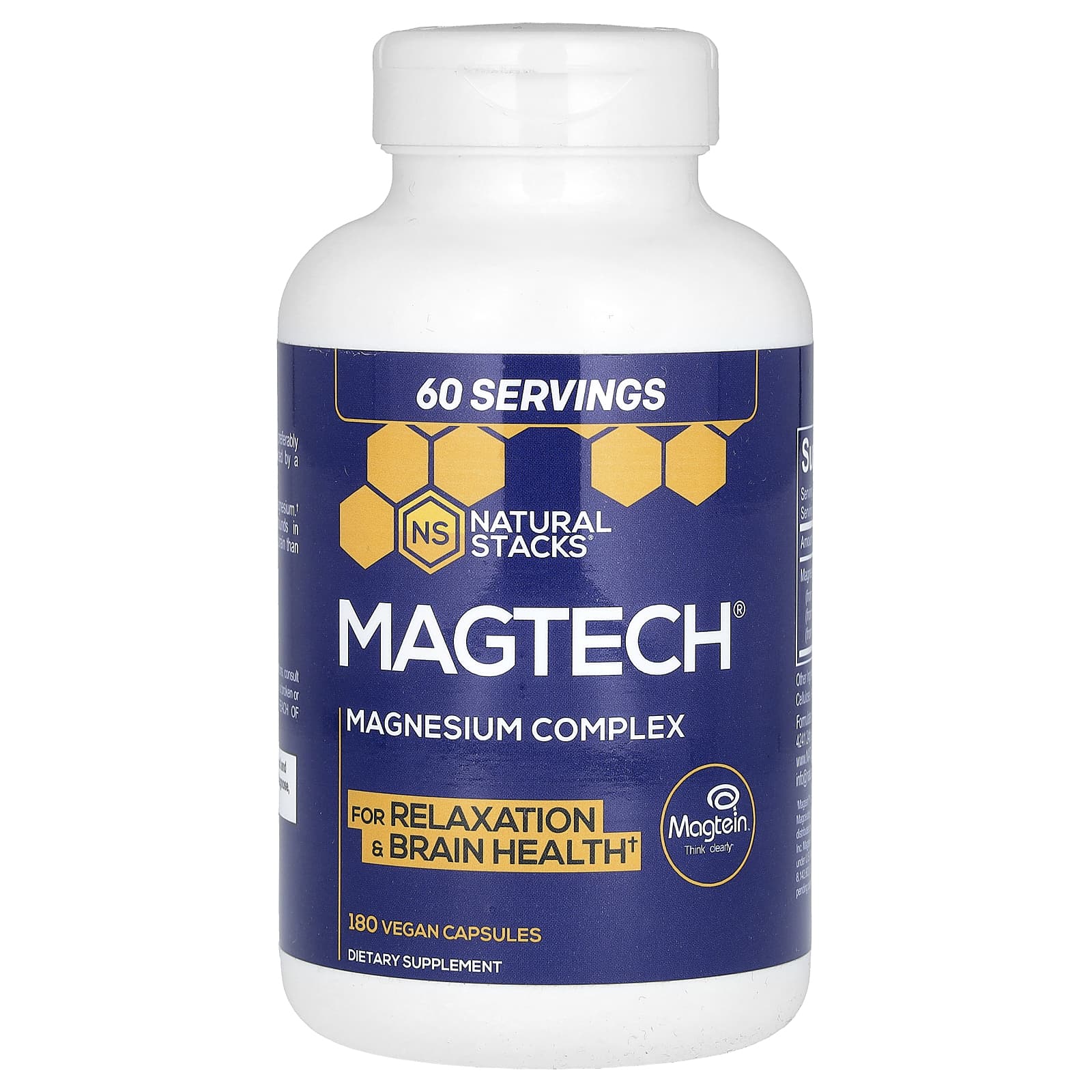 

Magtech, Magnesium Complex, Veggie Capsules, 180 (66.6Mg per Capsule)