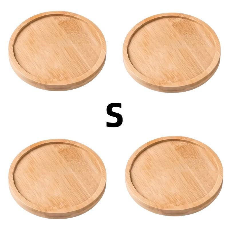 Wooden Pallet Rectangular Base Water Tray Basin Support Round Small Chassis Basin Pad Waterproof Bamboo Tray