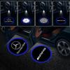 2Pcs LED Car Door Light Stickers For Mercedes Benz E260 E200 E300 W205 W212 W166 W176 W242 S212 X166 A180 A200 W205 E63 FI1