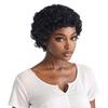 Premium Synthetic Wigs for Women Short Curly Hair Afro Wig with Bangs Natural Black Curly Wig African Hair Styles Casual Wigs