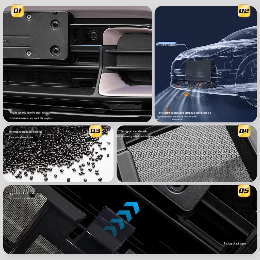Xiaomi YU7/SU7 Grille Insect Net: Front Air Intake Dust Protection & Exterior Modification