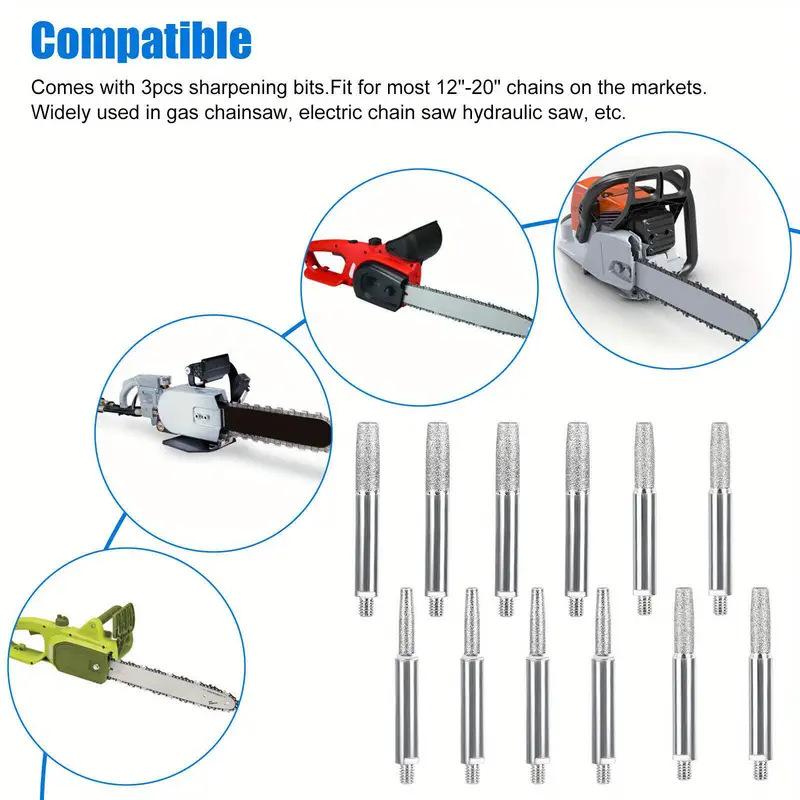 Elektrische Kettensägen-Schärfschleifmaschine mit zylindrischem Schleifkopf aus Diamant-Karborund