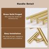 Stainless Steel Handles Diameter 12mm Kitchen Door Cabinet T Bar Straight Handle Pull Knobs Furniture Hardware Knobs and Pulls