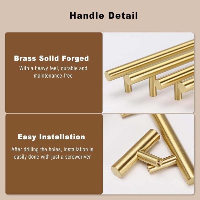Stainless Steel Handles Diameter 12mm Kitchen Door Cabinet T Bar Straight Handle Pull Knobs Furniture Hardware Knobs and Pulls
