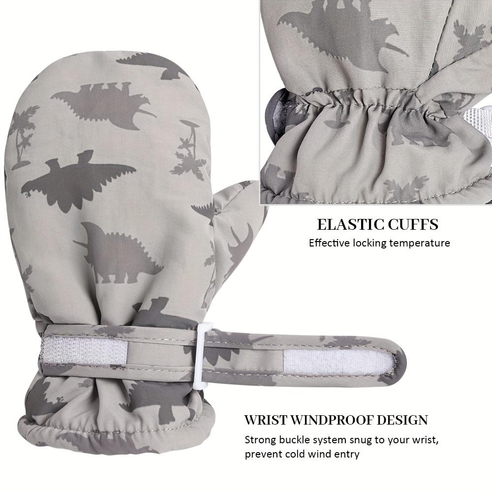 1 Pair of Infant Mittens, Winter Outdoor Quick-Drying Gloves for Boys and Girls, Easy-To-Wear Velvet Warm Mittens for Children