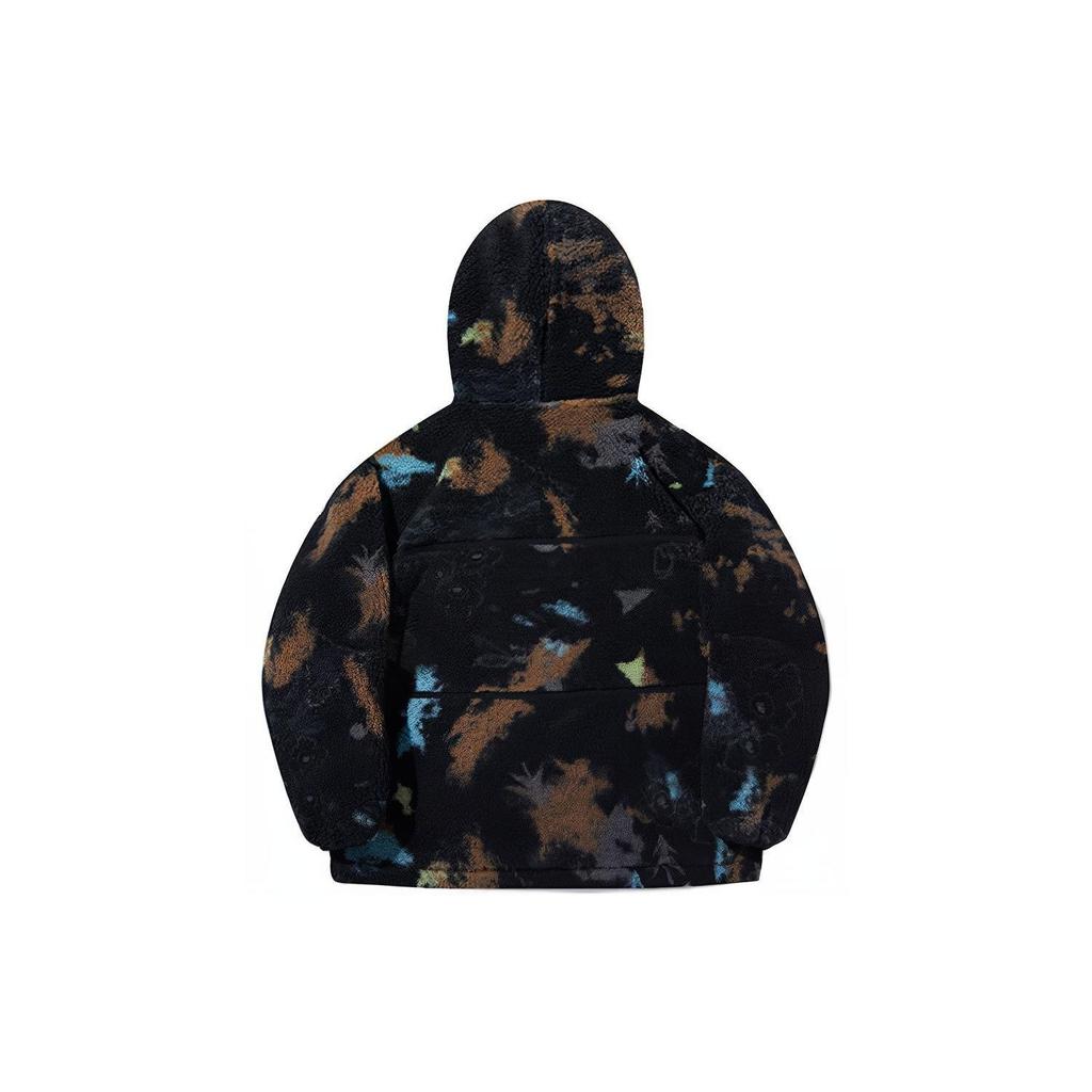 Li Ning Trend Series All Over Print Rits Hoodie Unisex Hoodies Zwart AWDT697-3