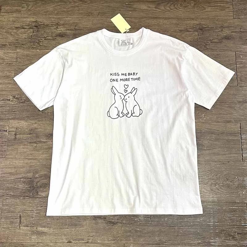 2025 Luxury Vt Logo Full Print Unisex T-shirt T-shirt Hip Hop Super Men Casual Cotton T-shirt Summer Fashion Short Sleeve