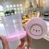 Portable Collapsible Water Cup Travel Outdoor Crion Cartoon Staing Convenient Handheld Creativity Scalable Cute Plastic Bottle