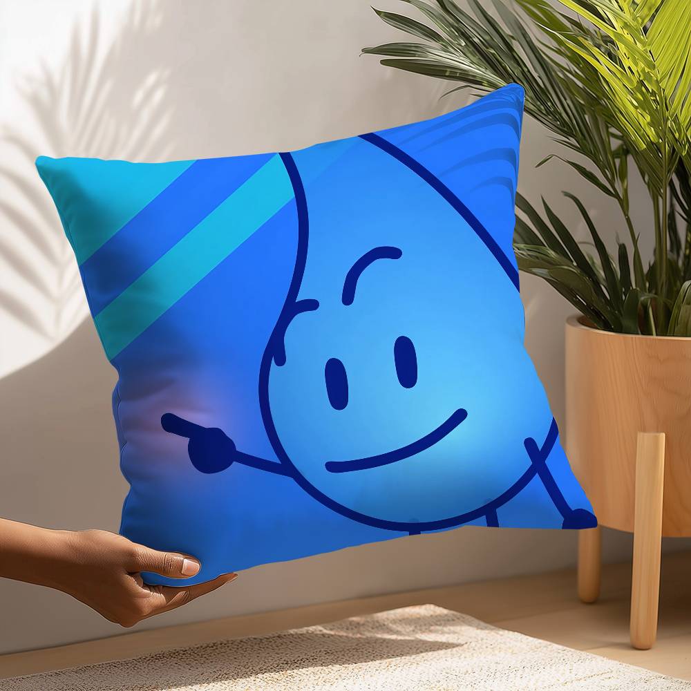 BFDI Battle for D-Dream Island Pillow Case Plush Fabric Soft Pillowcase Double Sided Print Cushion Cover Household Gifts