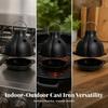Cast Iron Garlic Roaster Heavy-Duty Versatile for Home Chefs