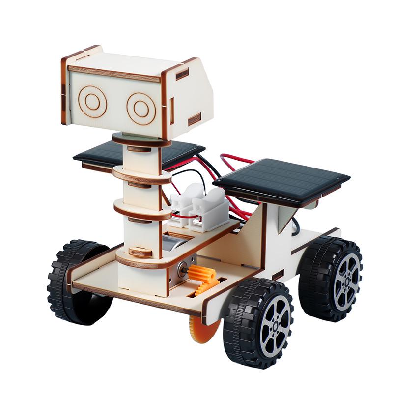 Solar-Powered Lunar Rover STEM Educational Toy for Kids - Handmade DIY Science Experiment Model
