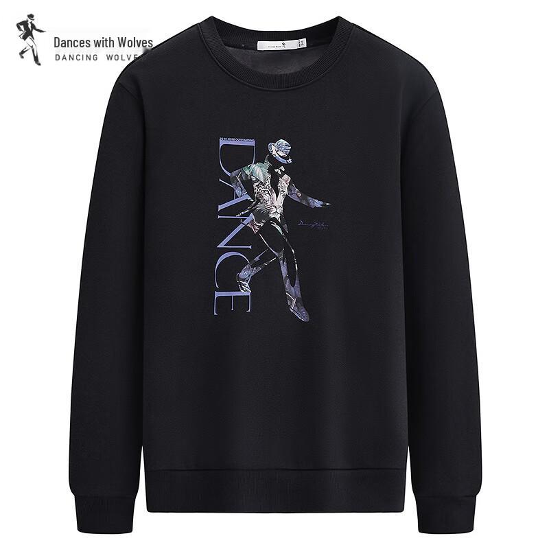 

Men s Fleece-Lined Digital Print Crew Neck Sweatshirt L