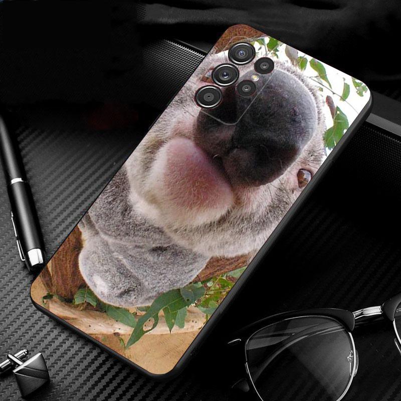 Phone Case For Samsung Galaxy S26 S25 S24 S23 S22 Ultra S23 S22 S25 Plus S24 FE S26Edge Cute Koala Sleeping S26 Edge