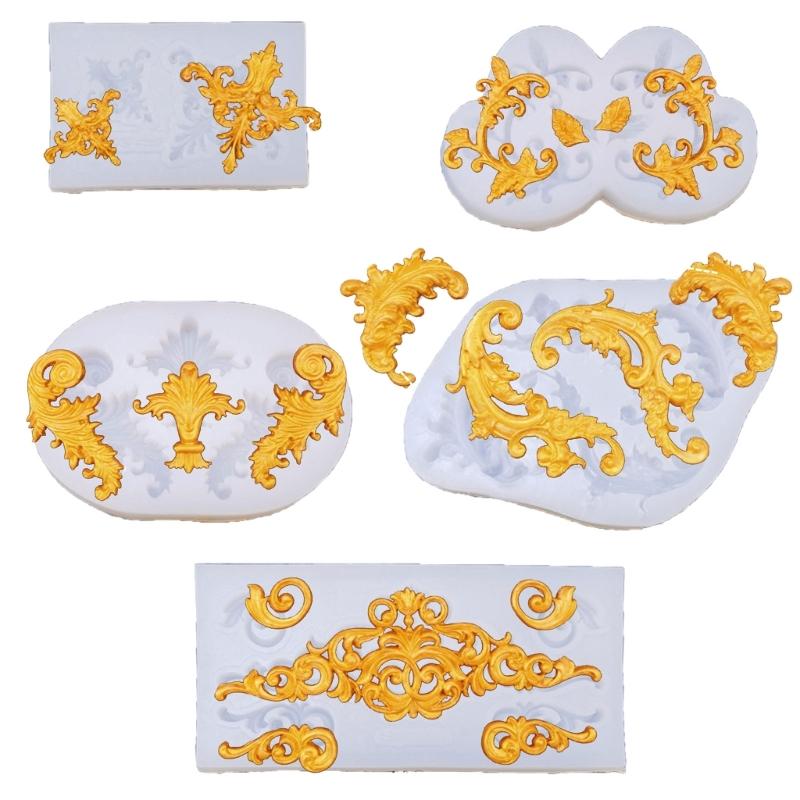 Professional Grade Fondant Border Mold Set With Intricate European Patterns Dishwasher Safe Baking Essential