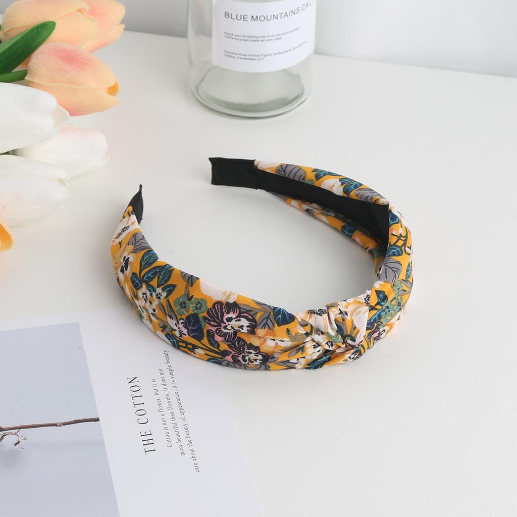 New Print Headband French Vintage Hair Band Girls Go Out Headband Hair Card Women Hair Accessories