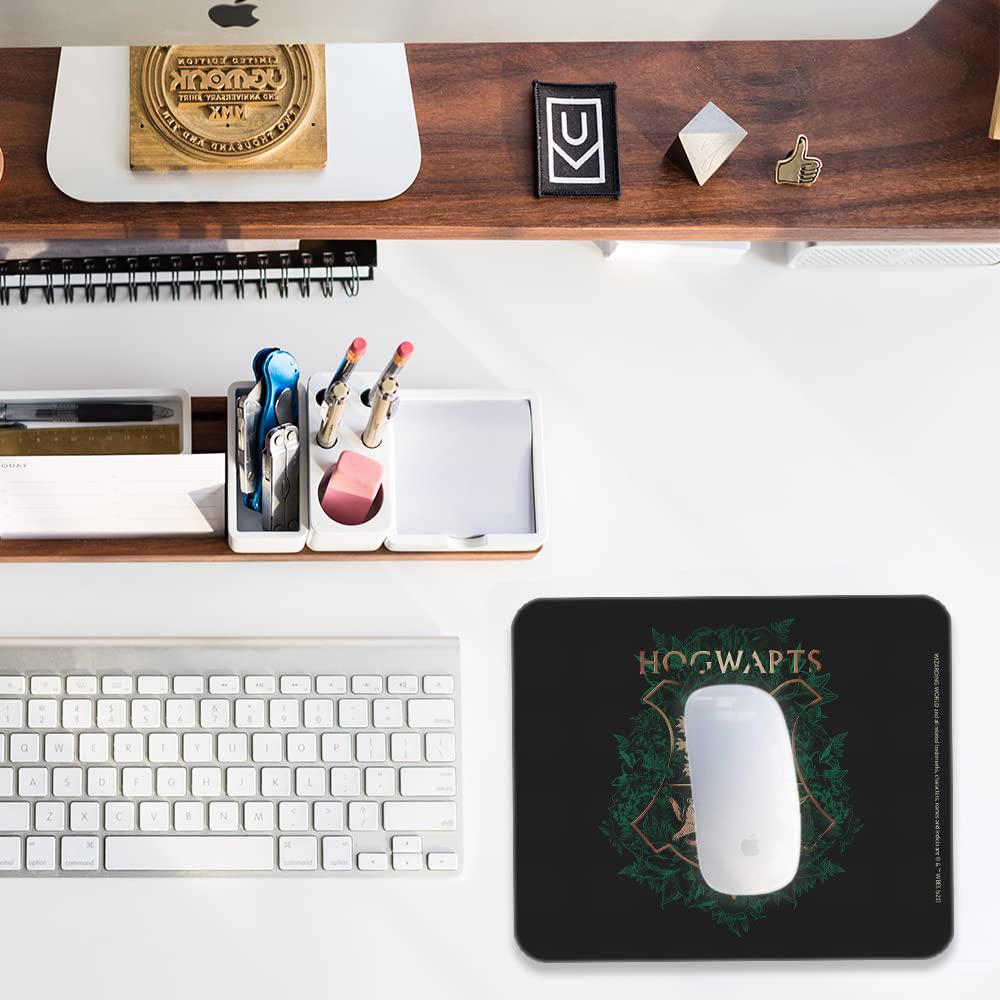 Harry Potter Mouse Pad Cute Anime Character Optical Compatible Laptop Small Office Home Computer Gaming Official Licensed Pad Emblem Anti-Slip