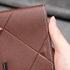 Men Bifold Wallet Slim Faux Leather Card Short Card Wallet Holder Pocket Wallet