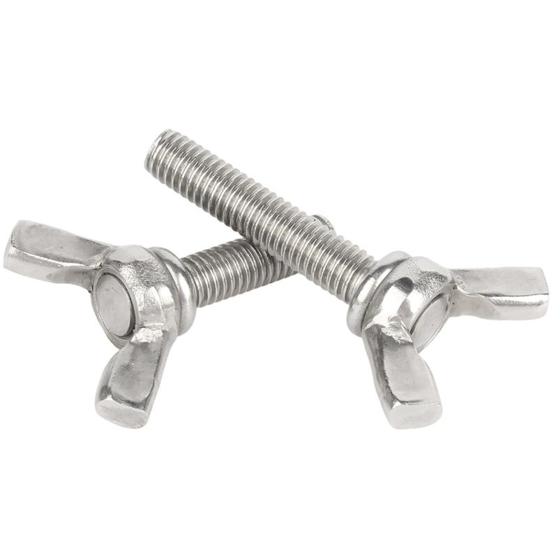 BSW / UNC 10#-24 1/4-20 Acciaio Inossidabile 304 A2 Viti Serrabili a Mano Bulloni a Farfalla Vite a Molla Regolabile